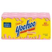 Yoo-Hoo Strawberry Drink, 6.5 fl oz, 10 count, 65 Fluid ounce