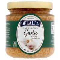 Delallo Fine Chopped Garlic in Pure Olive Oil, 6 oz