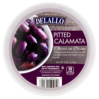 DeLallo Pitted Calamata Olives in Brine, 5 oz