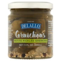 DeLallo Petite Pickled Gherkins Cornichons, 7.1 fl oz