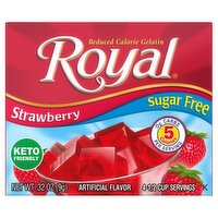 Royal Sugar Free Strawberry Reduced Calorie Gelatin, .32 oz, 0.32 Ounce