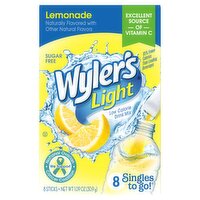 Wyler's Light Lemonade Low Calorie Drink Mix, 8 count, 1.09 oz