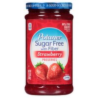 Polaner Sugar Free with Fiber Strawberry Preserves, 13.5 oz, 13.5 Ounce