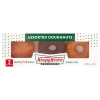 Krispy Kreme Assorted Doughnuts, 3 count, 6.6 oz