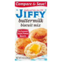 Jiffy Buttermilk Biscuit Mix, 8 oz, 8 Ounce