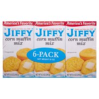 JIFFY Corn Muffin Mix, 8.5 oz, 6 count