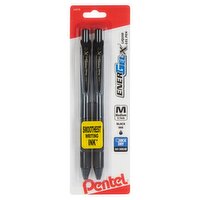 Pentel EnerGel-X Medium 0.7mm Black Ink Liquid Gel Pen, 2 count, 2 Each