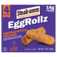 Steak-umm Buffalo-Style Chicken Eggrollz, 4 count, 12 oz, 12 Ounce