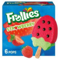 Frallies Strawberry Fruity Ice Pops, 6 count, 15 fl oz