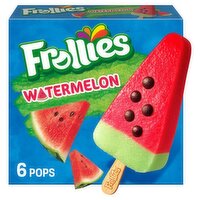 Frollies Watermelon Fruity Ice Pops, 6 count, 15 fl oz