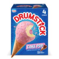 Nestle Drumstick Cake Pop Frozen Dairy Dessert Cones, 4 count, 18.4 fl oz