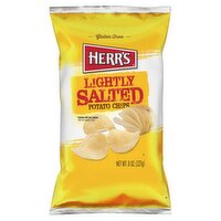 HERR'S Lightly Salted Potato Chips, 8 oz