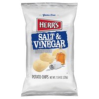 HERR'S Salt & Vinegar Potato Chips, 8.5 oz