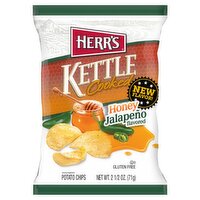 Herr's Kettle Cooked Honey Jalapeño Flavored Potato Chips, 2 1/2 oz, 2.5 Ounce