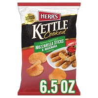 Herr's Kettle Cooked Mozzarella Sticks & Marinara Flavored Potato Chips Limited Edition, 6 1/2 oz, 6.5 Ounce