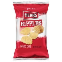 HERR'S Ripples Potato Chips, 8 oz, 8 Ounce