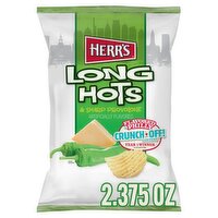 Herr's Long Hots & Sharp Provolone Potato Chips, 2 3/8 oz, 2.38 Ounce