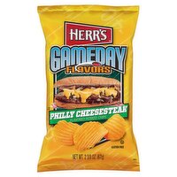 Herr's Gameday Flavors Philly Cheesesteak Flavored Potato Chips, 2 3/8 oz, 2.38 Ounce