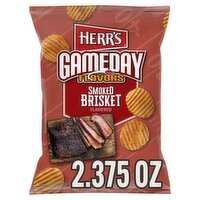 Herr's Gameday Flavors Smoked Brisket Flavored Potato Chips, 2 3/8 oz, 2.38 Ounce