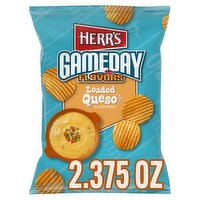 Herr's Gameday Flavors Loaded Queso Flavored Potato Chips, 2 3/8 oz