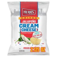 Herr's United Jalapeño Cream Cheese Potato Chips, 2 1/8 oz