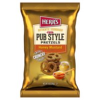 Herr's Honey Mustard Flavored Mini Pub Style Pretzels, 11 oz, 11 Ounce