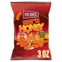 Herr's Hot 'n Honey Cheese Curls Flavored Corn Snacks, 3 oz