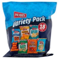 Herr's Snacks Variety Pack, 18 count, 16 1/2 oz, 16.5 Ounce