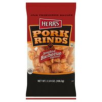 Herr's Smoked Barbecue Flavored Pork Rinds, 3 3/4 oz, 3.25 Ounce