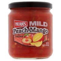 Herr's Mild Peach Mango Salsa, 16 oz, 16 Ounce