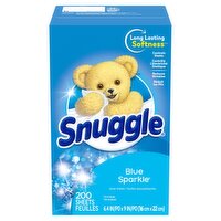 Snuggle Blue Sparkle Dryer Sheets, 200 count, 200 Each