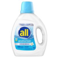 All Sensitive Fresh Spring Breeze Detergent, 58 loads, 73 fl oz
