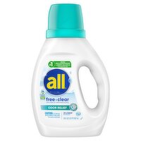 All Free Clear Odor Relief Detergent, 20 loads, 30 fl oz