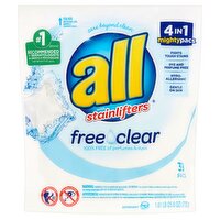 All Free Clear Detergent with Stainlifters, 39 count, 1.61 lb