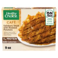Healthy Choice Café Salisbury Steak with Roasted Potatoes, 9 oz