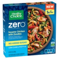 Healthy Choice Zero Sesame Chicken With Zoodles Bowl, Low Carb, Single Serve Frozen Meal, 9.5 oz.