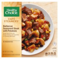 Healthy Choice Café Steamers Barbecue Seasoned Steak with Potatoes, 9.5 oz, 9.5 Ounce