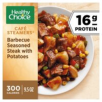 Healthy Choice Café Steamers Barbecue Seasoned Steak with Potatoes, 9.5 oz