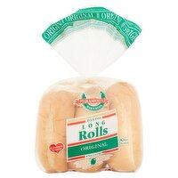 Paramount Bakeries Original Brick Oven Long Rolls, 6 count, 15 oz