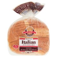 Paramount Bakeries Brick Oven Sliced Whole Wheat Italian Round Panella Bread, 22 oz