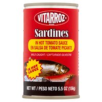 Vitarroz Sardines in Hot Tomato Sauce, 5.5 oz