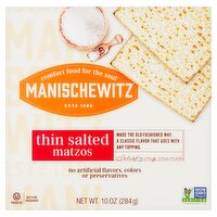 Manischewitz Thin Salted Matzos, 10 oz