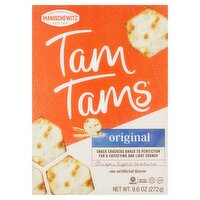 Manischewitz Tam Tams Original Snack Crackers, 9.6 oz