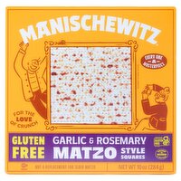 Manischewitz Garlic & Rosemary Matzo Style Squares, 10 oz