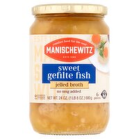 Manischewitz Jelled Broth Sweet Gefilte Fish, 6 count, 24 oz