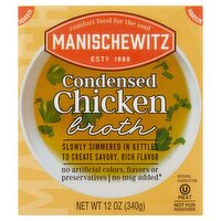 Manischewitz Condensed Chicken Broth, 12 oz