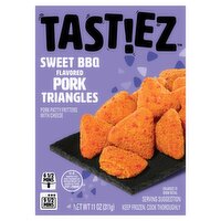 TAST!EZ Sweet BBQ Flavored Pork Triangles, 11 oz