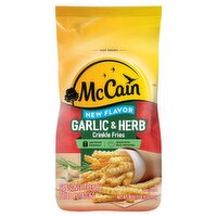 McCain Seasoned French Fried Potatoes Garlic & Herb Crinkle Fries, 26 oz