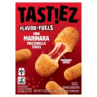 TASTIEZ Flavor-fulls Breaded Mini Marinara Mozzarella Sticks, 11 OZ (Frozen Appetizers)