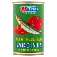 La Cena Sardines in Tomato Sauce, 5.5 oz